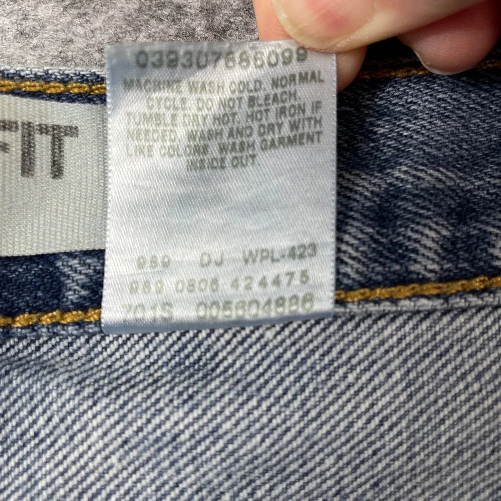 Vintage Levis 560 Jeans Mens 36x30 Blue Comfort Fit Tapered Leg Denim Distressed